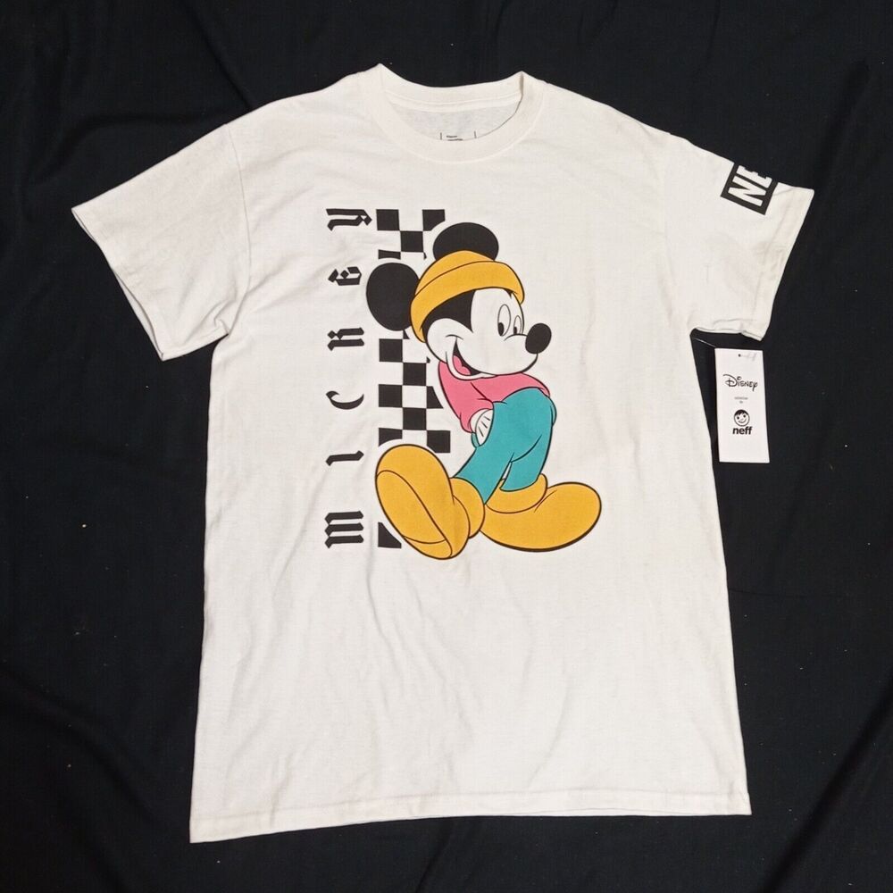 Mickey Mouse By Neff T-shirt. Size S White New Unisex